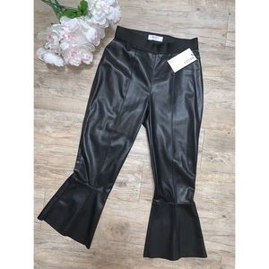Bailey 44 Black Pleather High Waisted Capris